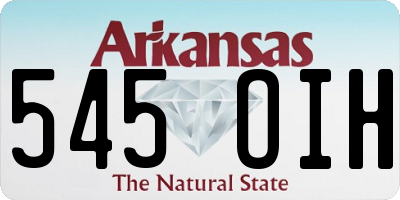 AR license plate 545OIH