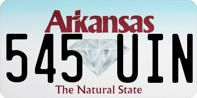 AR license plate 545UIN