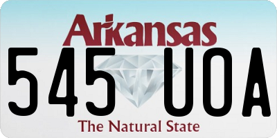 AR license plate 545UOA