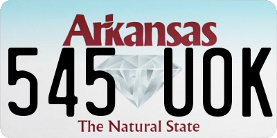 AR license plate 545UOK