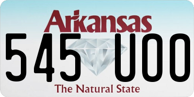 AR license plate 545UOO