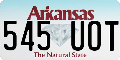 AR license plate 545UOT