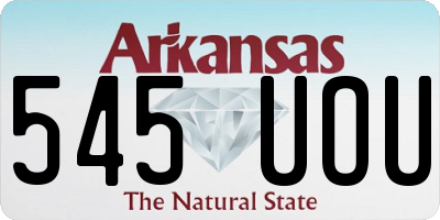 AR license plate 545UOU