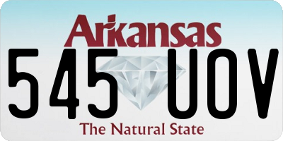 AR license plate 545UOV