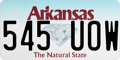 AR license plate 545UOW