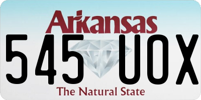 AR license plate 545UOX