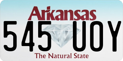 AR license plate 545UOY