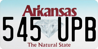 AR license plate 545UPB
