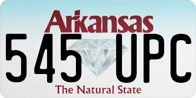 AR license plate 545UPC