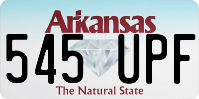 AR license plate 545UPF