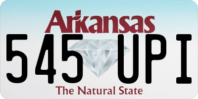 AR license plate 545UPI