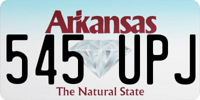 AR license plate 545UPJ