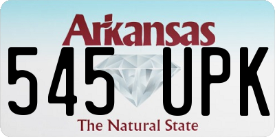 AR license plate 545UPK