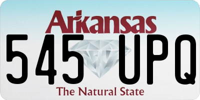 AR license plate 545UPQ