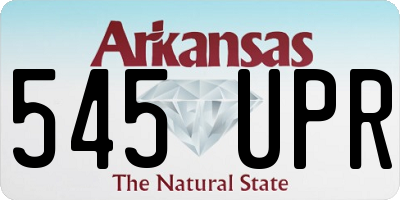 AR license plate 545UPR