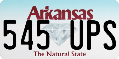 AR license plate 545UPS