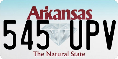 AR license plate 545UPV
