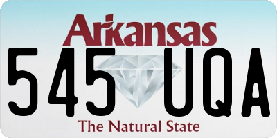 AR license plate 545UQA