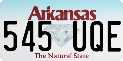 AR license plate 545UQE