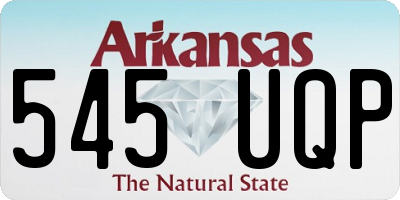 AR license plate 545UQP