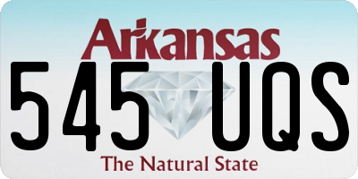 AR license plate 545UQS