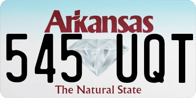 AR license plate 545UQT