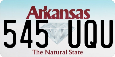 AR license plate 545UQU