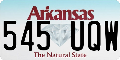 AR license plate 545UQW