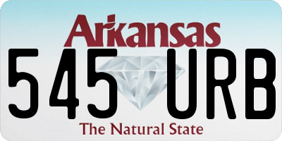 AR license plate 545URB