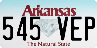 AR license plate 545VEP