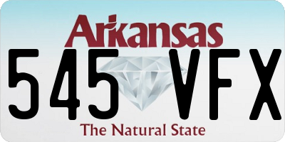 AR license plate 545VFX