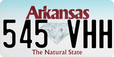 AR license plate 545VHH