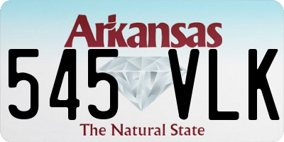 AR license plate 545VLK