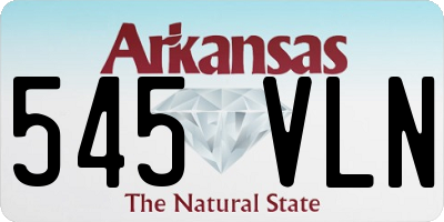 AR license plate 545VLN