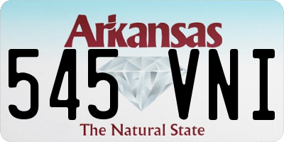 AR license plate 545VNI
