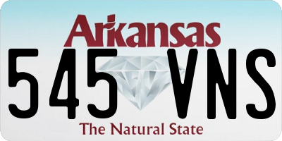 AR license plate 545VNS