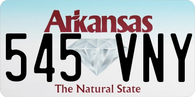 AR license plate 545VNY