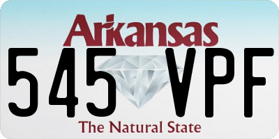 AR license plate 545VPF