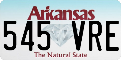 AR license plate 545VRE