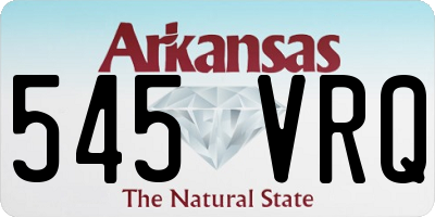 AR license plate 545VRQ