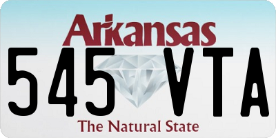AR license plate 545VTA