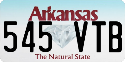 AR license plate 545VTB