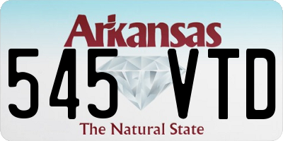 AR license plate 545VTD