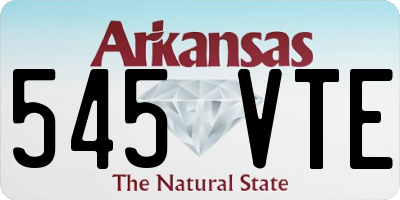 AR license plate 545VTE