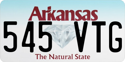 AR license plate 545VTG
