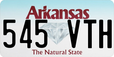 AR license plate 545VTH