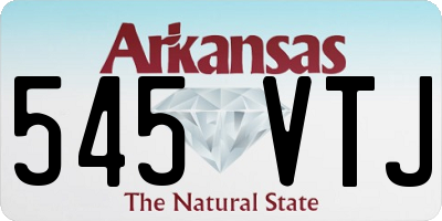 AR license plate 545VTJ