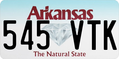 AR license plate 545VTK