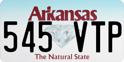 AR license plate 545VTP
