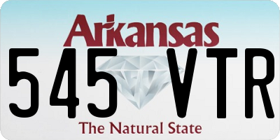 AR license plate 545VTR
